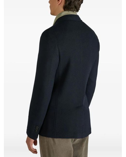 Montedoro Blue Two-Button Blazer for men