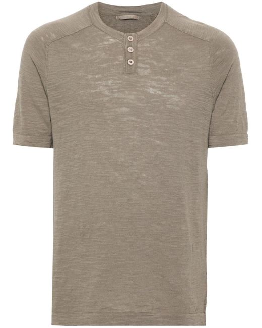 T-shirt à détails de coutures Transit pour homme en coloris Gray