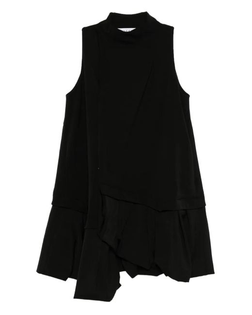 J.W. Anderson Midi-Jurk Met Ruches in het Black