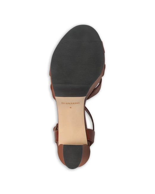 Bernardo Brown Vittor Woven Platform Sandals