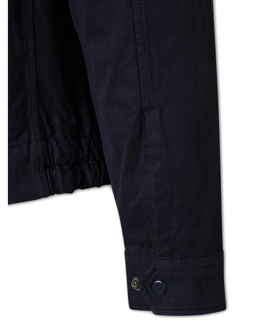 C P Company Blue Lens-Detail Zip-Up Jacket for men