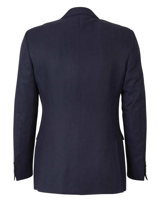 Canali Blue Single-Breasted Blazer for men