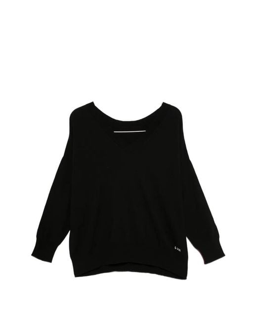 Liviana Conti Black V-Neck Sweater