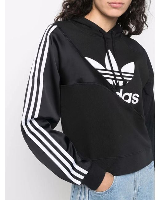 Sudadera Adicolor Split Trefoil con capucha Adidas de color Black