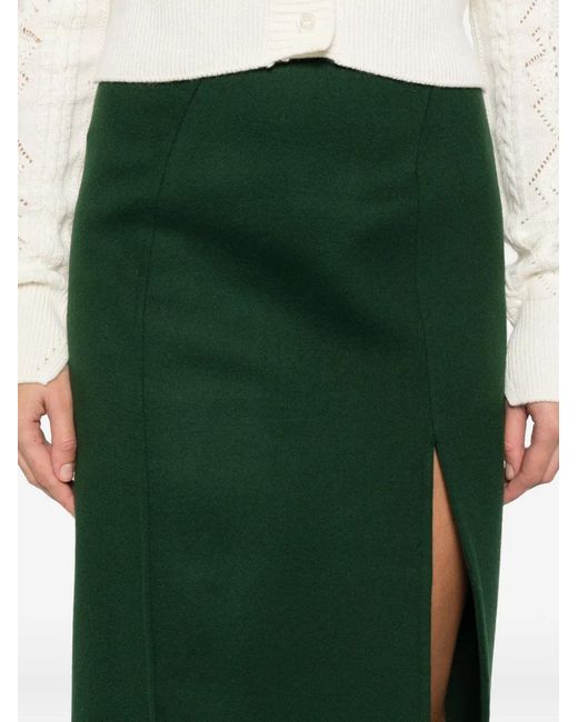 Ermanno Scervino Green Straight Skirt