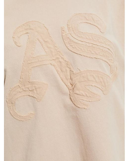 AllSaints Natural Etta Logo-Patch T-Shirt