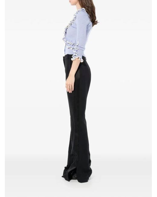 McQueen Black Light Wool Trousers