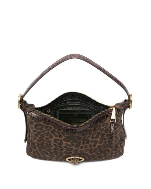 Kurt Geiger Brown Chelsea Animal-Print Shoulder Bag