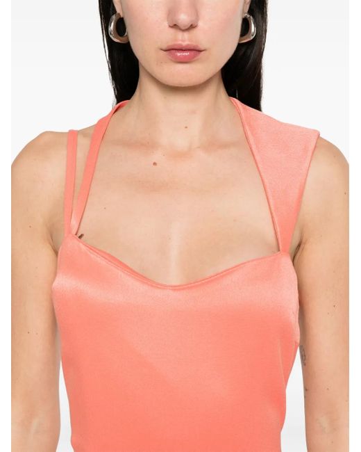IRO Pink Asymmetric Maxi Dress