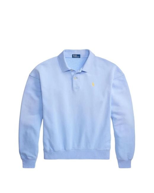 Polo Ralph Lauren Blue Polo Pony-Embroidered Polo Shirt