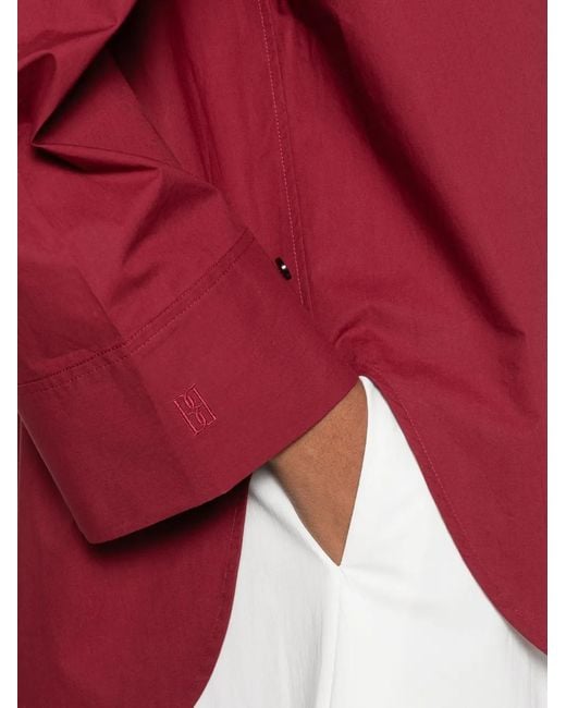 By Malene Birger Red Chemise À Poche Poitrine