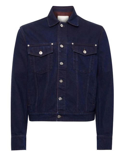 J.W. Anderson Blue Button-Fastening Denim Jacket for men