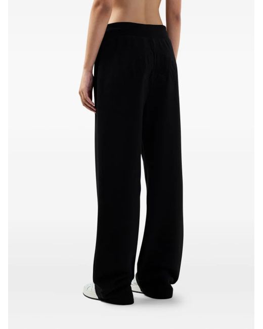 Gcds Black Logo-Print Track Pants