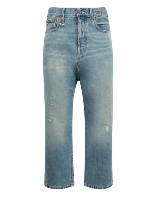 R13 フレイドエッジ ジーンズ Blue