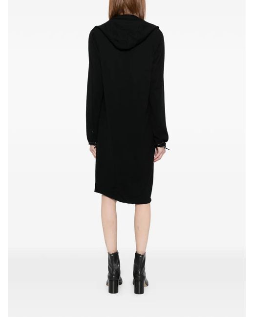 Ma+ Black Long-Sleeved Dress