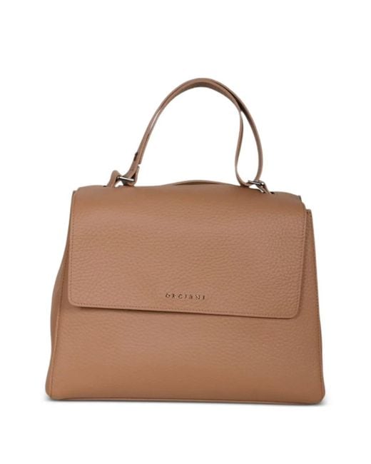 Orciani Brown Sveva Shoulder Bag