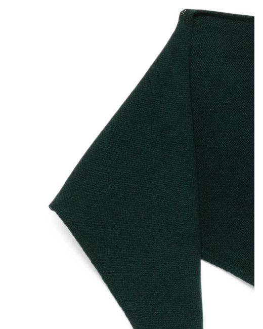 Be You Green Triangular Knitted Scarf