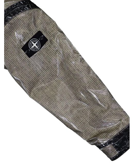 メンズ Stone Island Prismatic-effect Hooded Jacket Gray