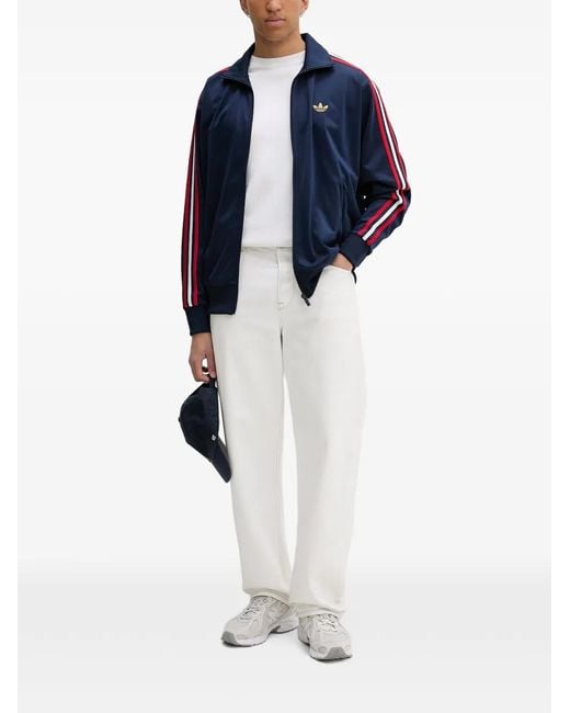 Adidas Blue Veste Zippée Firebird for men
