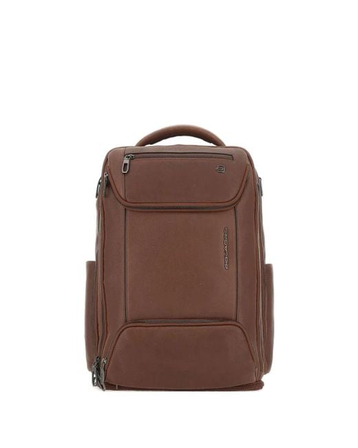 Mochila para portátil de 15.6" Piquadro de hombre de color Brown