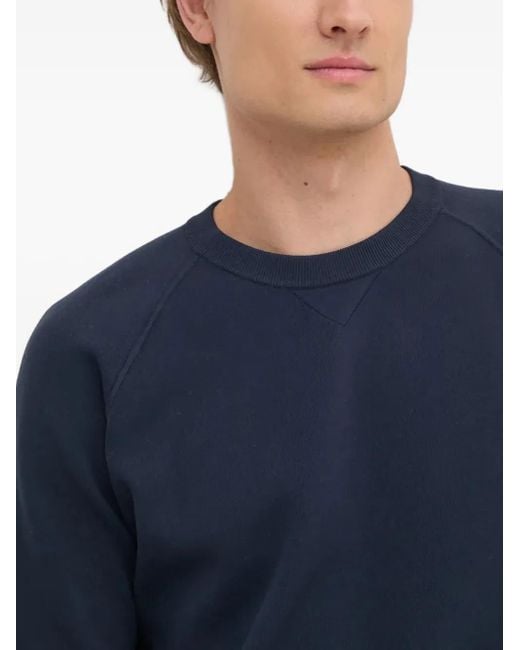 Liu Jo Blue Long-Sleeve Logo-Plaque Sweater for men