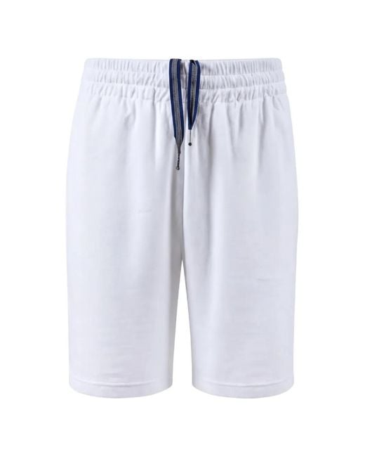 Aspesi Blue Drawstring Track Shorts for men