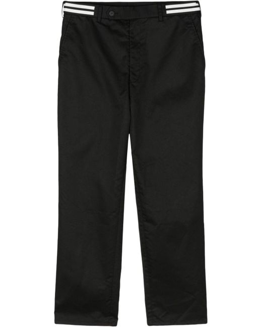 Pantaloni con banda riflettente di Comme des Garçons in Black da Uomo