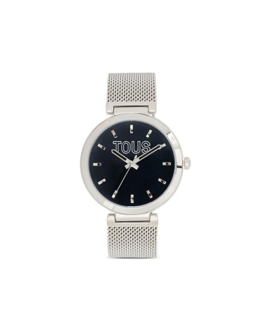 Reloj de 36 mm en acero inoxidable Tous de color Blue