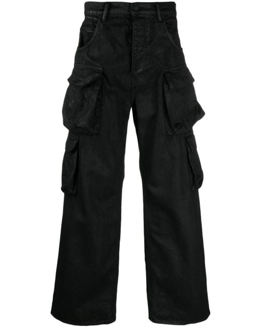 Jeans cargo P018 di Purple Brand in Black da Uomo