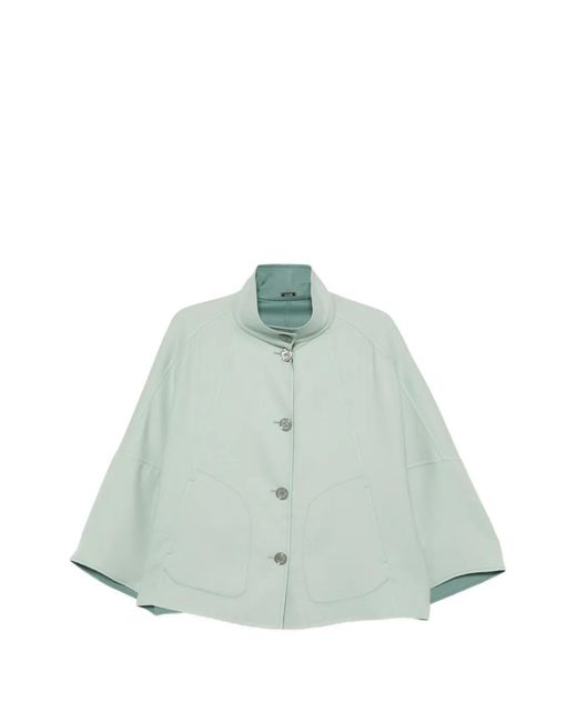 Moorer Blue Button Wool Jacket