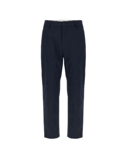 Department 5 Blue Prince Logo Patch Trousers for men