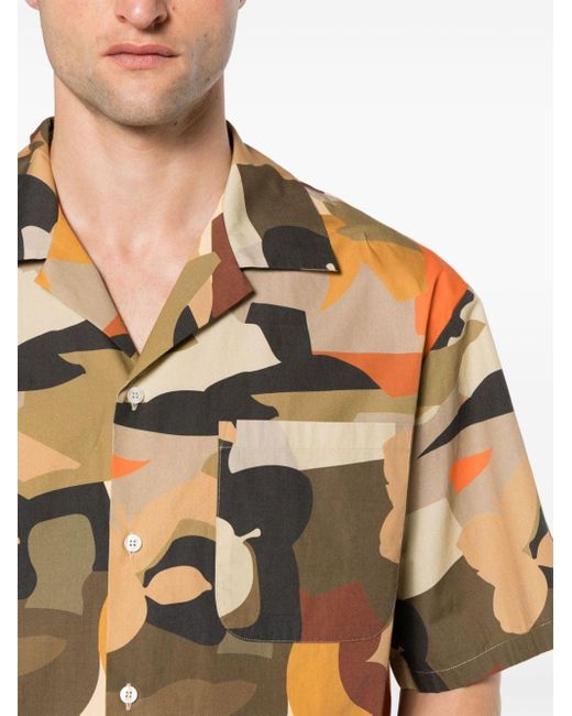 MSGM Overhemd Met Camouflageprint in het Metallic voor heren