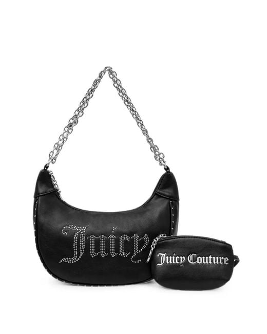 Juicy Couture Black Stud-Embellished Shoulder Bag