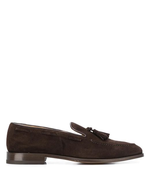 Scarosso Brown Tassel Loafers for men
