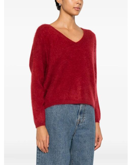 ABSOLUT CASHMERE Red Soeli V-Neck Sweater