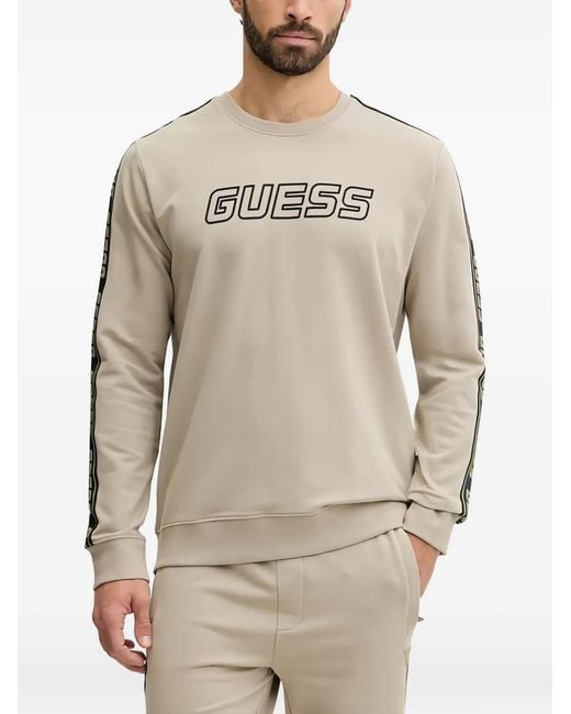 Guess Natural Logo-Print Sweatshirt for men