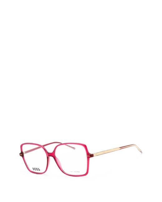 Boss Pink 1587 Square-Frame Glasses