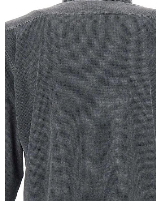 Rrd Gray Techno Wash Piqué-Texture Shirt for men