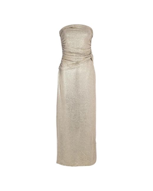 Significant Other White Caera Ruched Strapless Dress