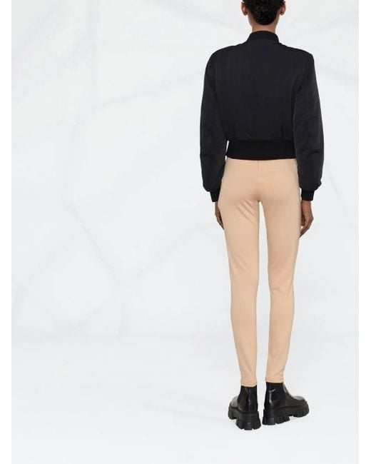 Philipp Plein Natural Sheer-Panel Leggings