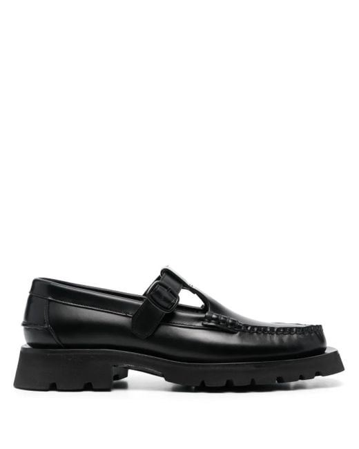 Mocasines Alber con tira en T Hereu de color Black