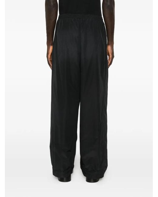 Balenciaga White Logo Trousers for men