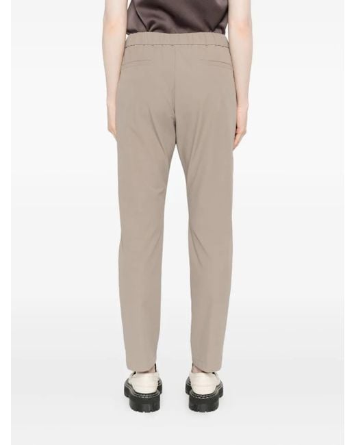 Herno Gray Pleated Drawstring Trousers