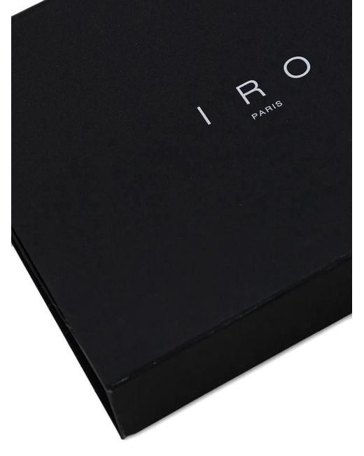 IRO Gray Logo Knitted Beanie Hat Set