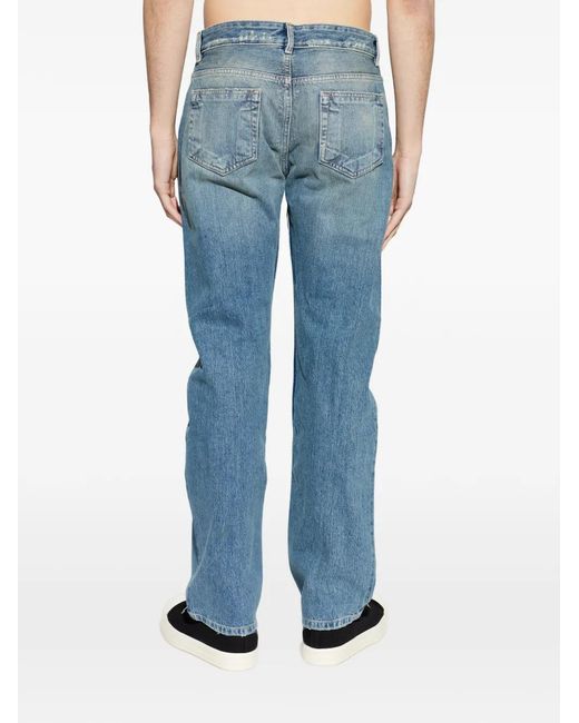 Rick Owens Blue Jean Fog Cut À Ceinture for men