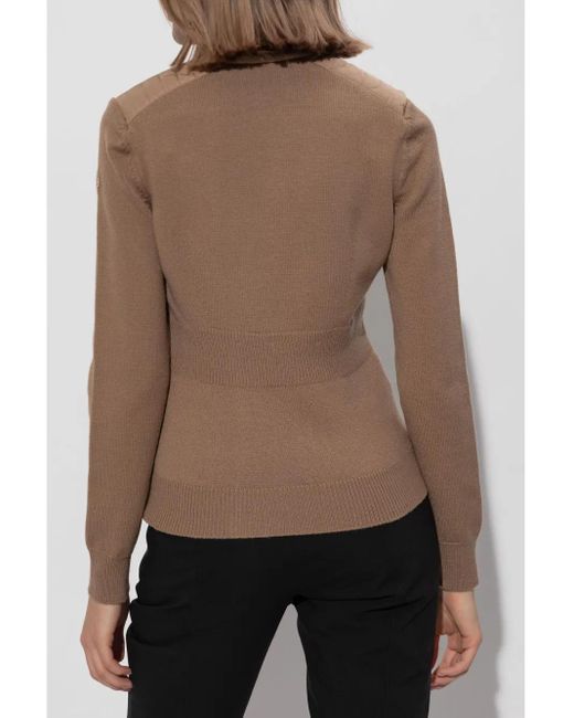 Moncler Vest Met Vlakken in het Brown