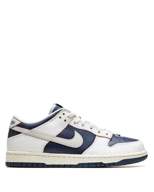 Nike White X Huf Sb Dunk Low "Nyc" Sneakers