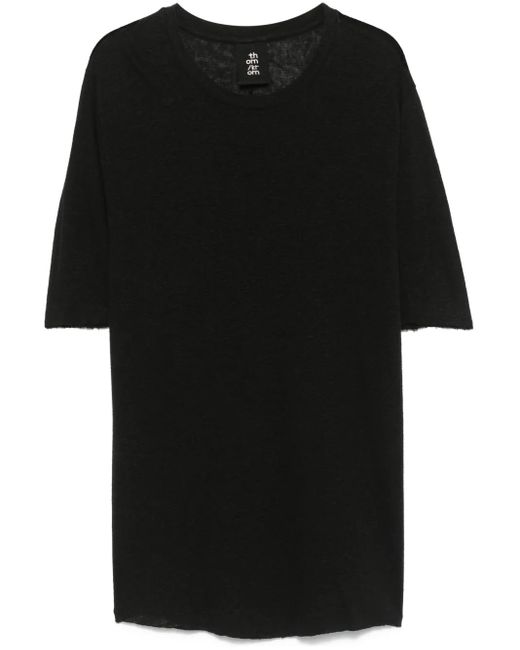 Camiseta con cuello redondo Thom Krom de hombre de color Black