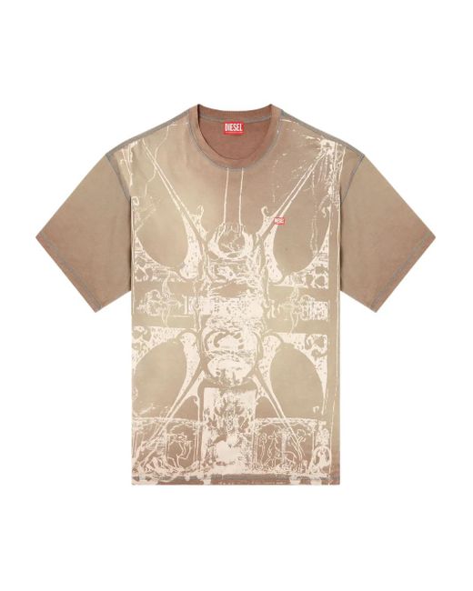 DIESEL Natural T-Boxt-T13 Graphic-Print T-Shirt for men