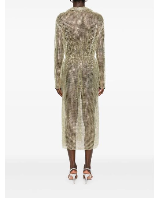 Philosophy Di Lorenzo Serafini Natural Flowing Silhouette Dress With Design